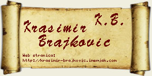 Krasimir Brajković vizit kartica